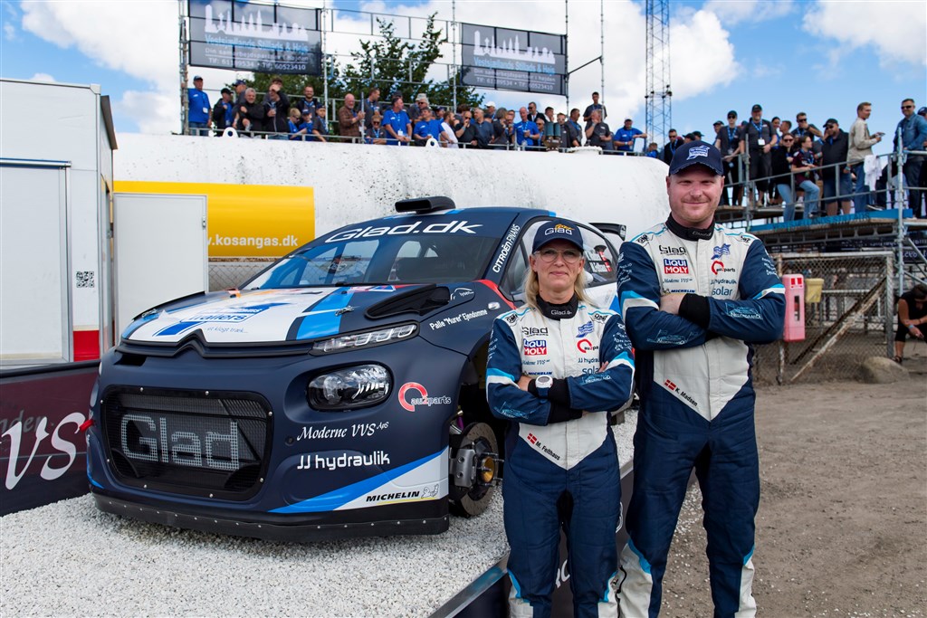 Mette Felthaus og Kenneth Madsen har glædet sig til første start i deres nye Citroën C3 Rally2. Den finder sted på lørdag.
